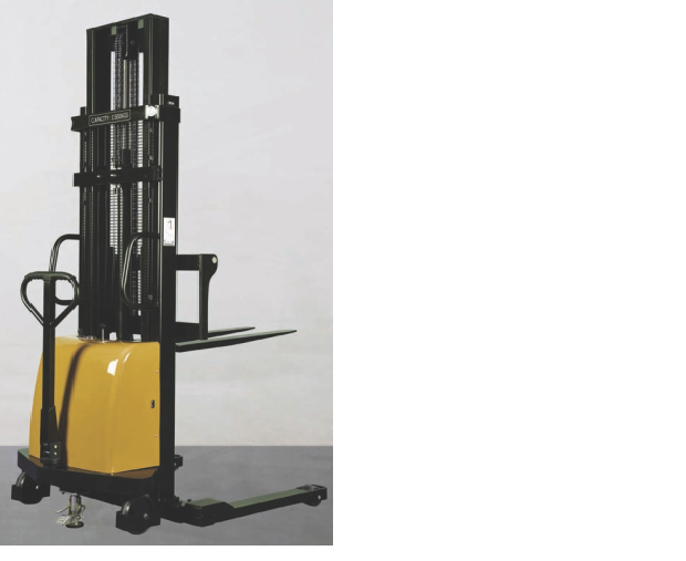 Straddle Semi Electric Stacker 